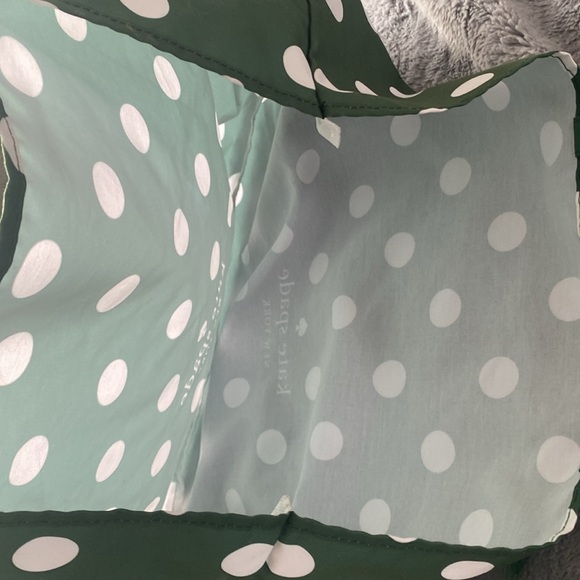 Kate Spade Green and White Polka Dot Tote - Picture 3 of 3